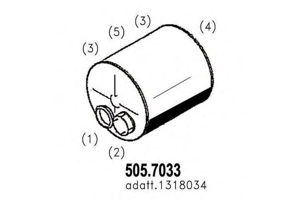 505.7033 ASSO Middle-/End Silencer