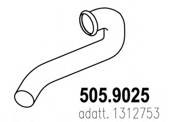 505.9025 ASSO Exhaust Pipe