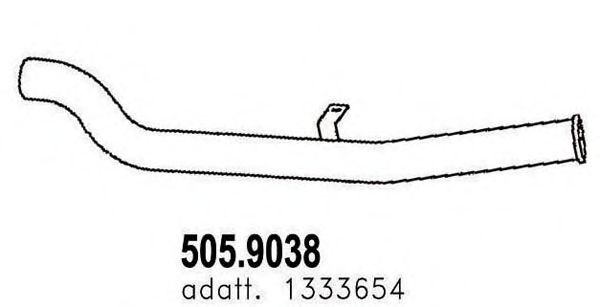505.9038 ASSO Exhaust System Exhaust Pipe