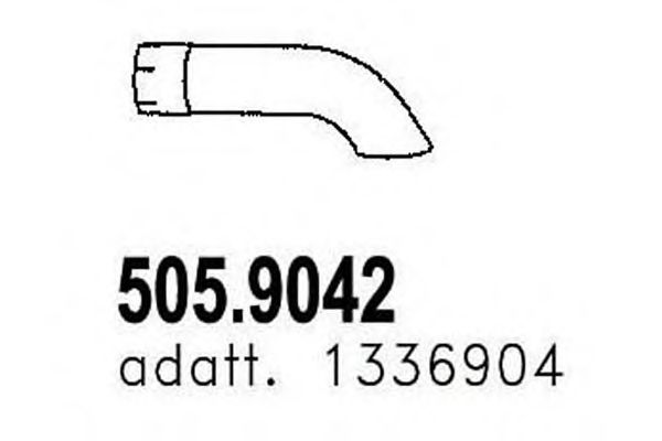 505.9042 ASSO Exhaust Pipe