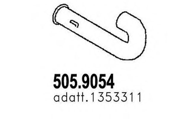 505.9054 ASSO Exhaust System Exhaust Pipe