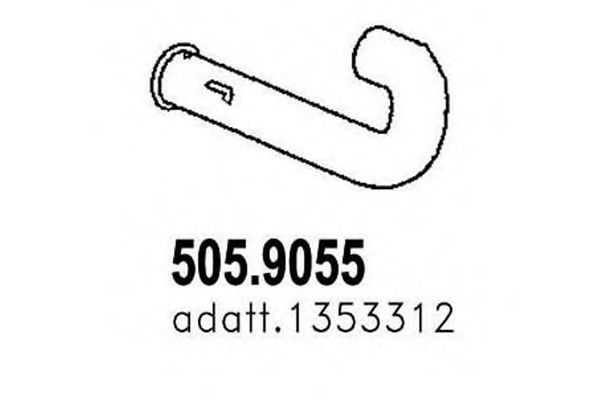 505.9055 ASSO Exhaust Pipe
