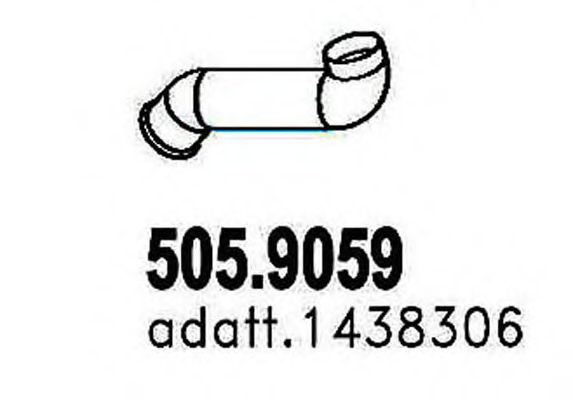 505.9059 ASSO Exhaust Pipe