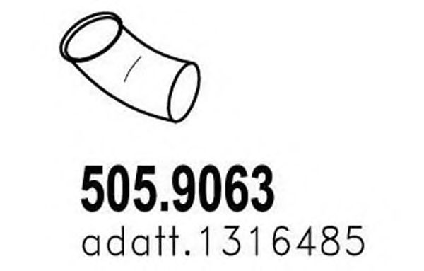 505.9063 ASSO Exhaust Pipe