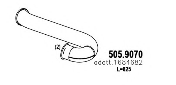 505.9070 ASSO Exhaust Pipe