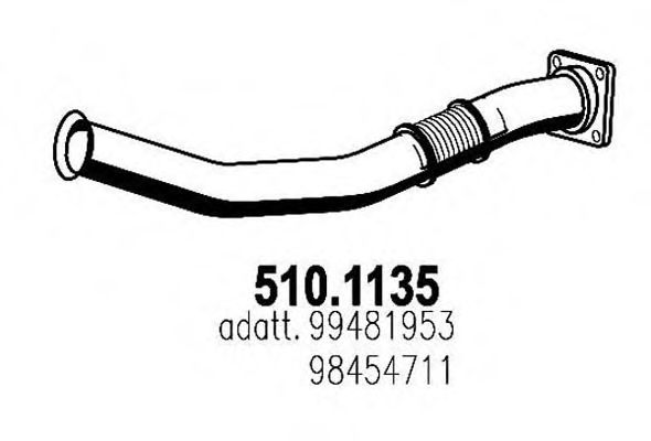 510.1135 ASSO Exhaust Pipe