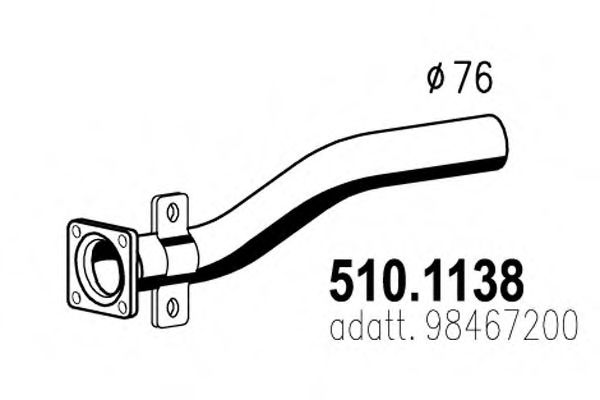 510.1138 ASSO Brake System Brake Pad Set, disc brake