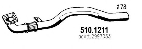 510.1211 ASSO Exhaust Pipe