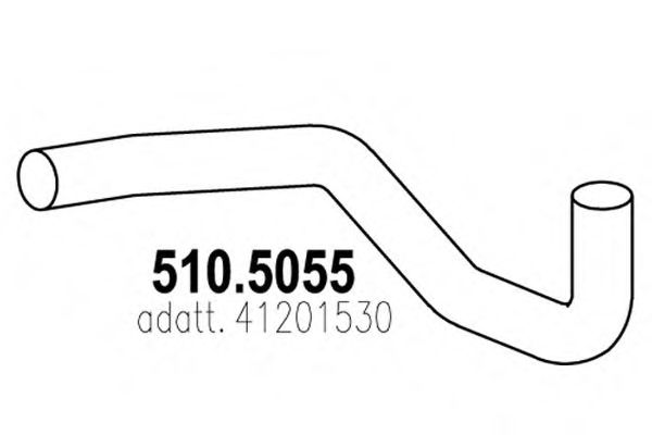 510.5055 ASSO Exhaust System Exhaust Pipe