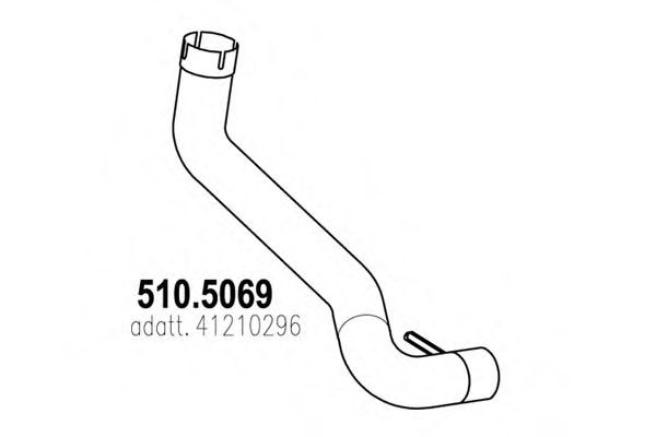 510.5069 ASSO Exhaust System Exhaust Pipe