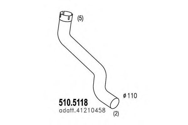 510.5118 ASSO Exhaust Pipe