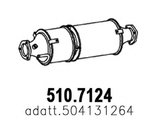 510.7124 ASSO Exhaust System Soot/Particulate Filter, exhaust system