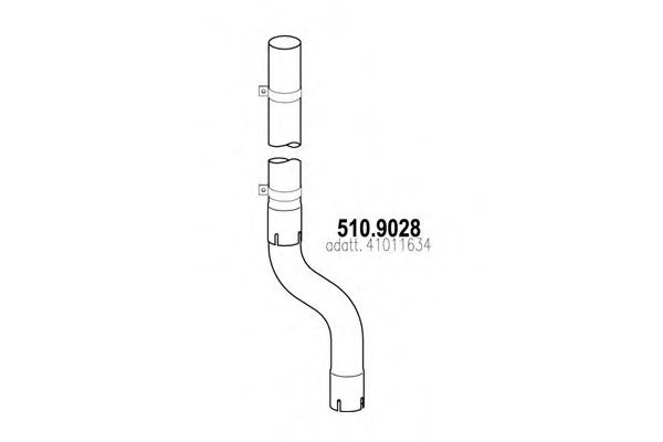 510.9028 ASSO Exhaust Pipe