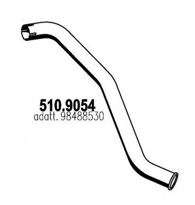 510.9054 ASSO Exhaust Pipe
