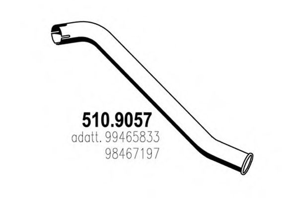 510.9057 ASSO Exhaust Pipe