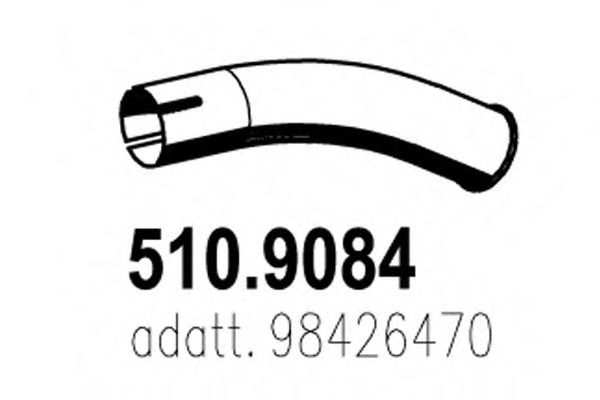 510.9084 ASSO Exhaust Pipe