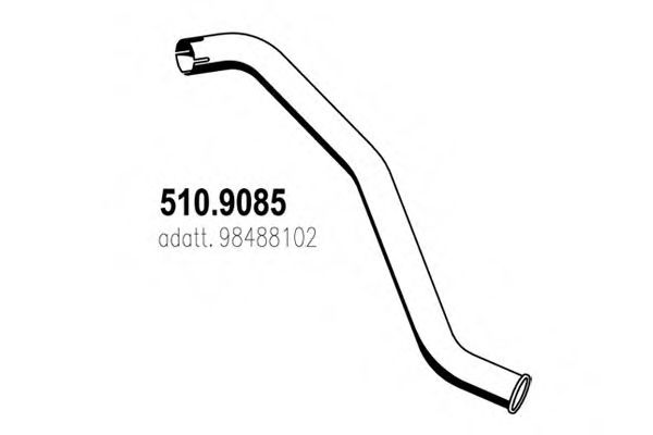 510.9085 ASSO Exhaust Pipe
