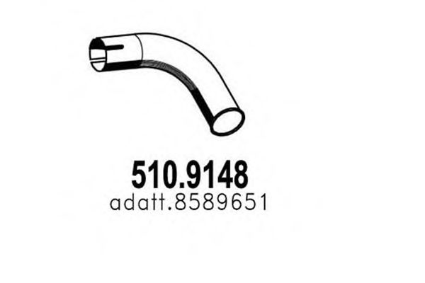 510.9148 ASSO Exhaust Pipe
