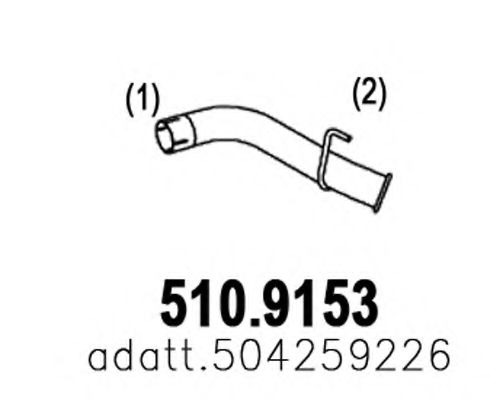 510.9153 ASSO Exhaust Pipe