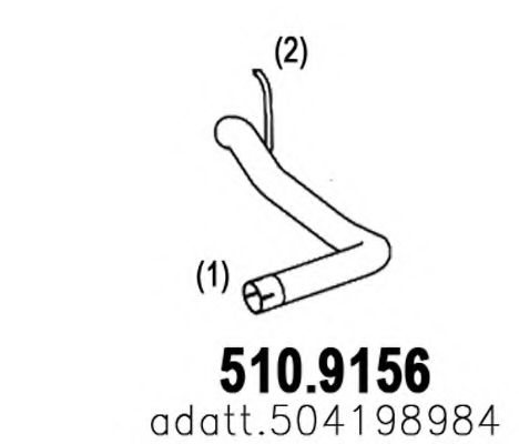 510.9156 ASSO Exhaust Pipe