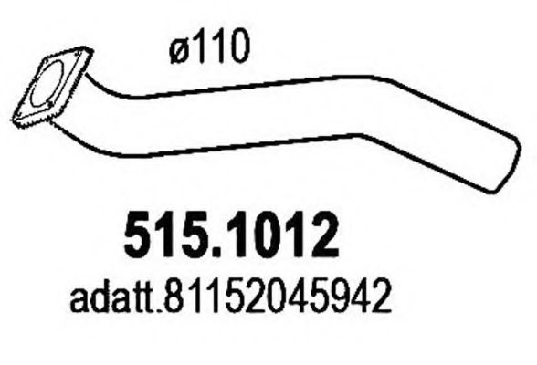 515.1012 ASSO Exhaust System Exhaust Pipe