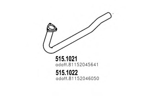 515.1021 ASSO Exhaust System Exhaust Pipe