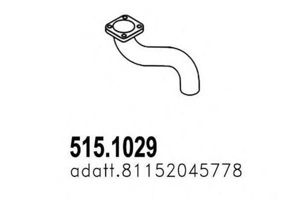 515.1029 ASSO Abgasrohr