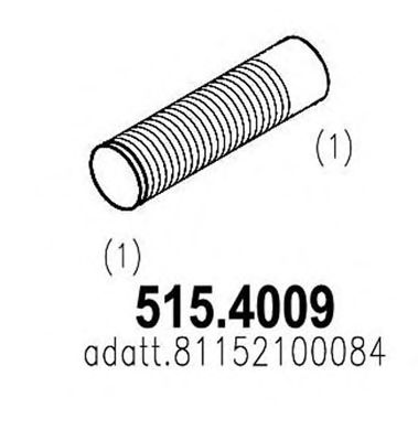 515.4009 ASSO Corrugated Pipe, exhaust system
