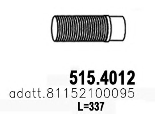 515.4012 ASSO Гофрированная труба, выхлопная система