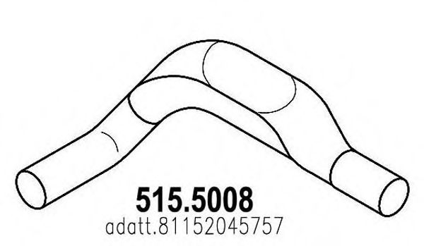 515.5008 ASSO Exhaust System Exhaust Pipe