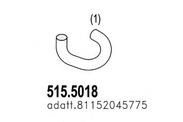 515.5018 ASSO Abgasrohr