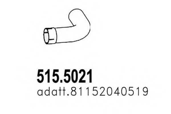 515.5021 ASSO Exhaust Pipe