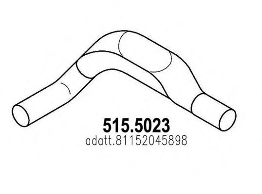515.5023 ASSO Exhaust System Exhaust Pipe