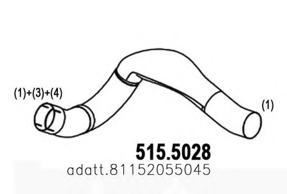 515.5028 ASSO Exhaust Pipe