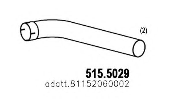 515.5029 ASSO Exhaust System Exhaust Pipe