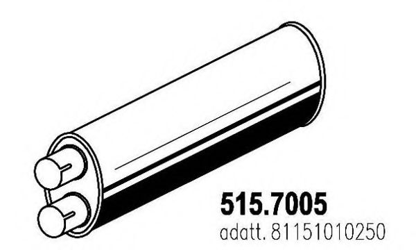 515.7005 ASSO Middle-/End Silencer
