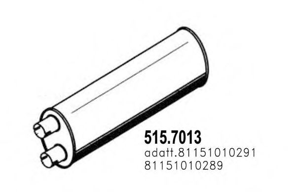 515.7013 ASSO Cylinder Head Gasket, cylinder head cover