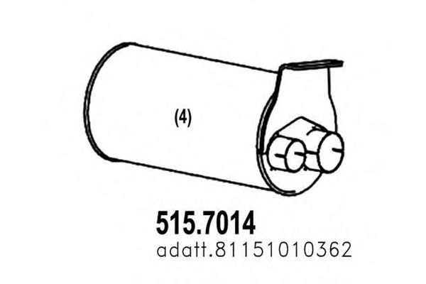 515.7014 ASSO Gasket, cylinder head cover