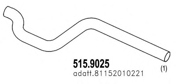 515.9025 ASSO Exhaust System Exhaust Pipe