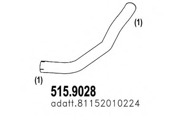 515.9028 ASSO Exhaust Pipe
