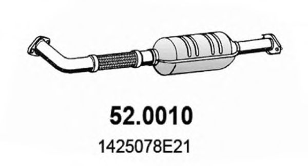 52.0010 ASSO Тормозная система Трос, стояночная тормозная система