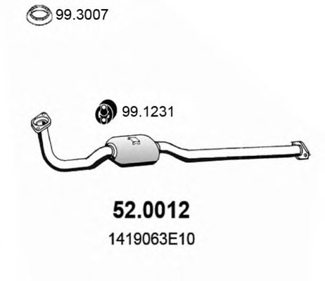 52.0012 ASSO Exhaust System Catalytic Converter