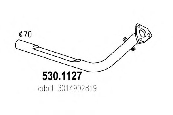 530.1127 ASSO Exhaust Pipe