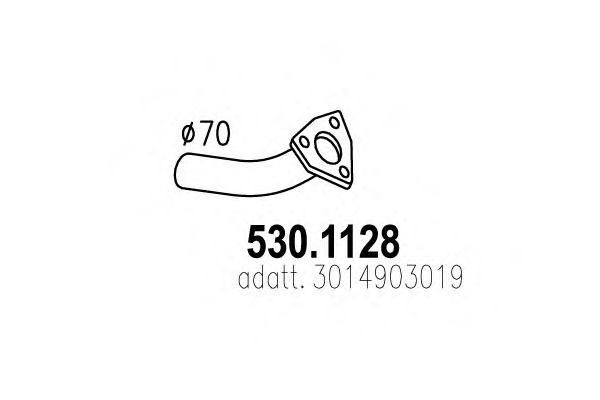 530.1128 ASSO Exhaust Pipe