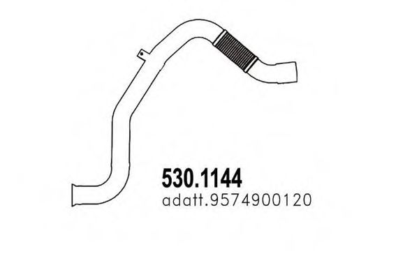 530.1144 ASSO Exhaust Pipe