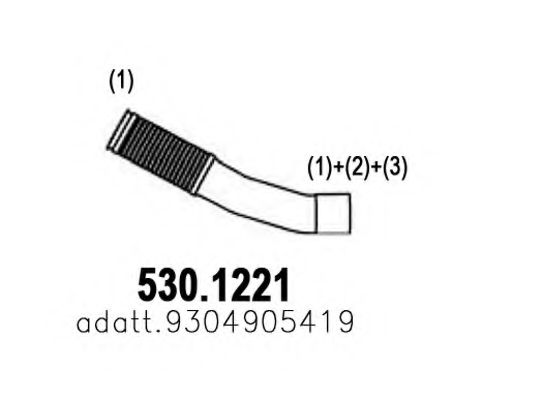 530.1221 ASSO Exhaust Pipe
