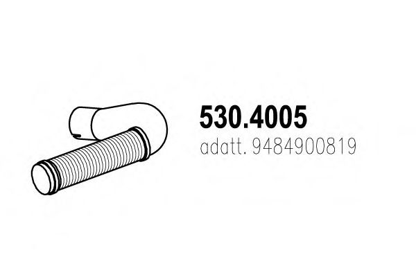 530.4005 ASSO Flex Hose, exhaust system