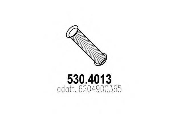 530.4013 ASSO Corrugated Pipe, exhaust system