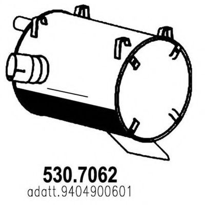 530.7062 ASSO Exhaust System Middle-/End Silencer