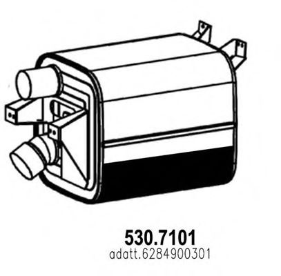 530.7101 ASSO Radiator, engine cooling